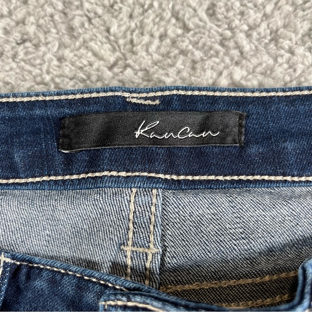 Kancan Women's Dark Wash Mid Rise Blue Skinny Jeans Size 5/26 - Picture 3 of 9